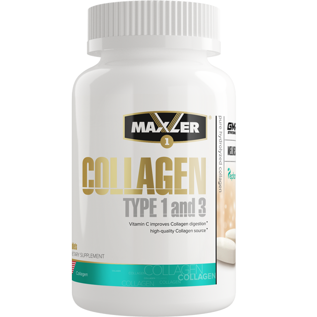 Maxler Collagen type I and III, 90 таб. 