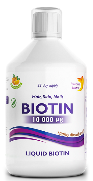 Swedish Nutra Biotin 10000 mcg, 500 мл