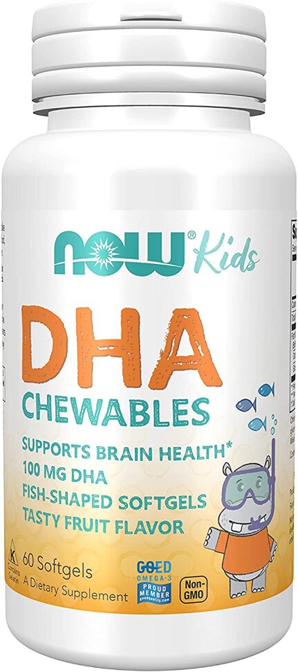 Now DHA 100 mg chewable, 60 капс. 