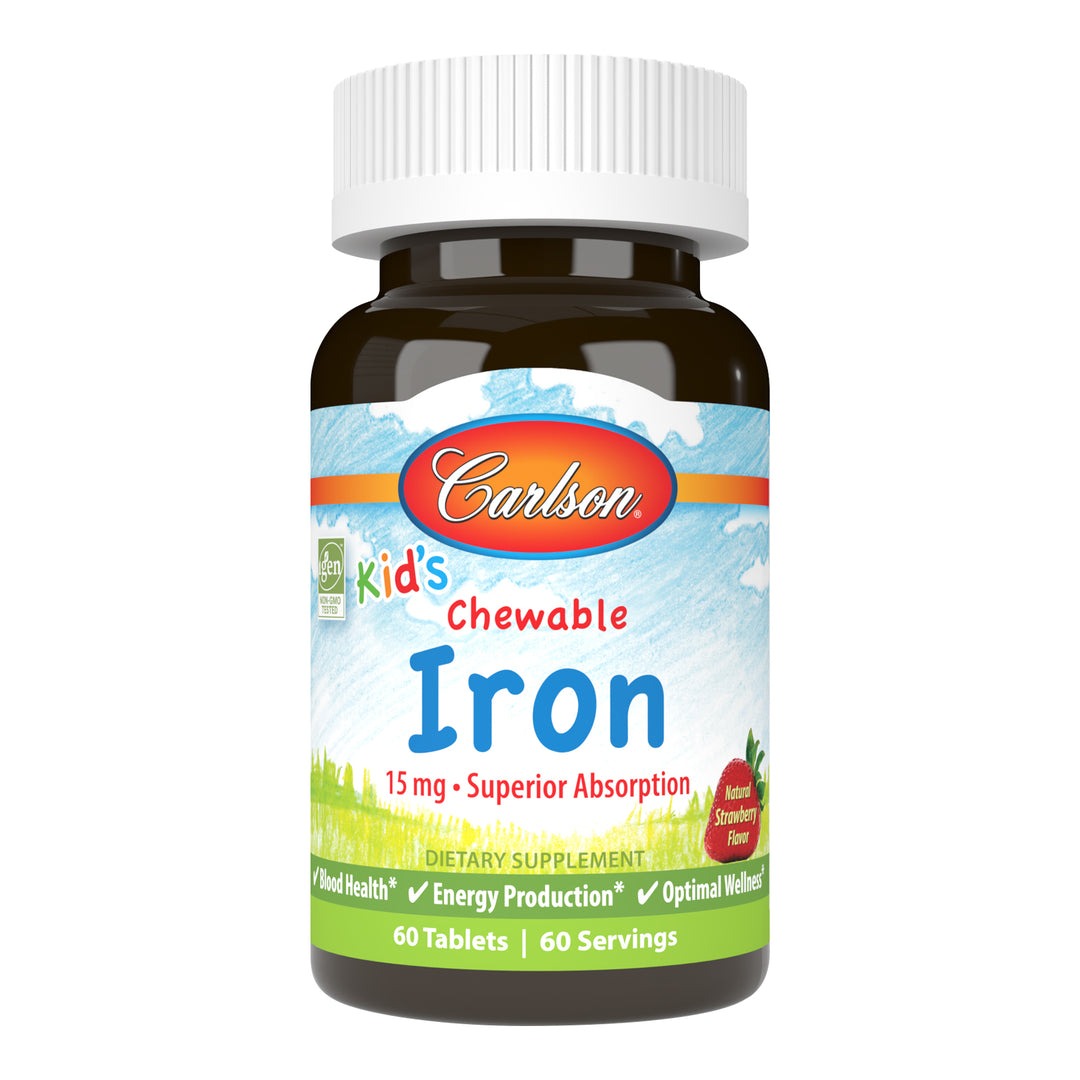 Carlson Labs Kids Chewable Iron 15 мг, 60 таб. 