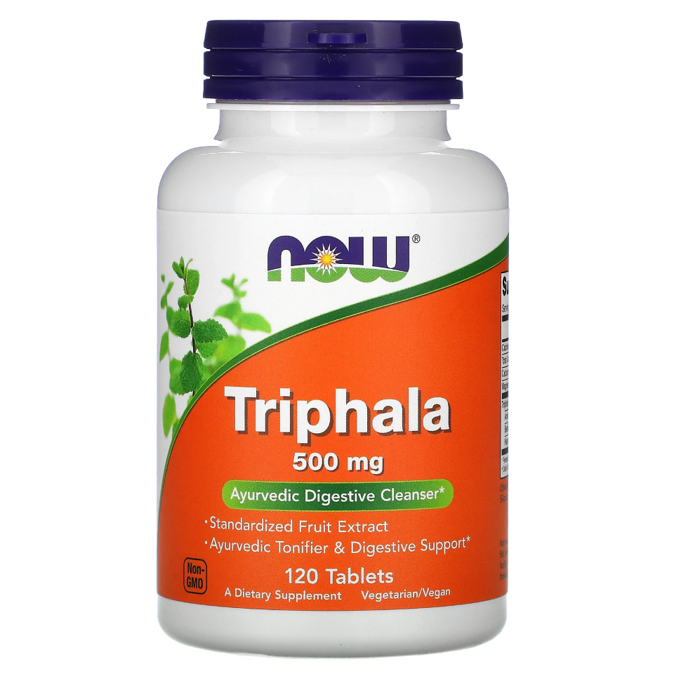 Now Triphala 500 mg, 120 таб. 