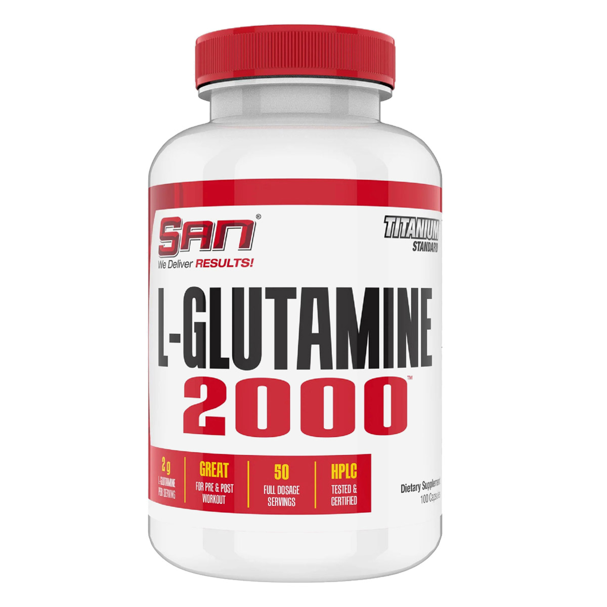 SAN L-GLUTAMINE 2000, 100 капс. 