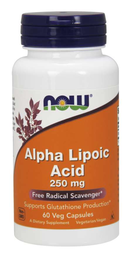 NOW  Alpha Lipoic Acid 250 mg, 60 капс. 