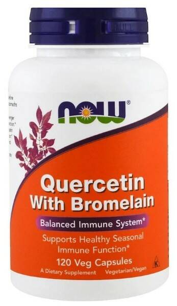 NOW NOW Quercetin with Bromelain, 120 капс. 