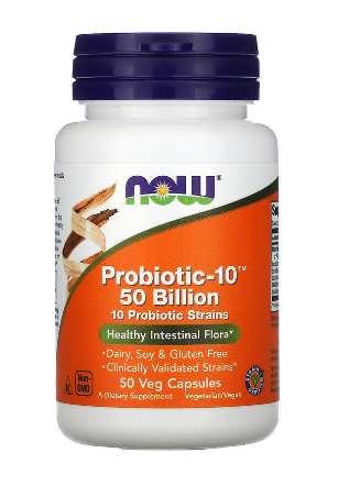 NOW Now Probiotic-10 50 billion, 50 капс. 