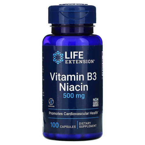 LIFE Extension LIFE Extension Vitamin B3 Niacin 500 mg, 100 капс. 
