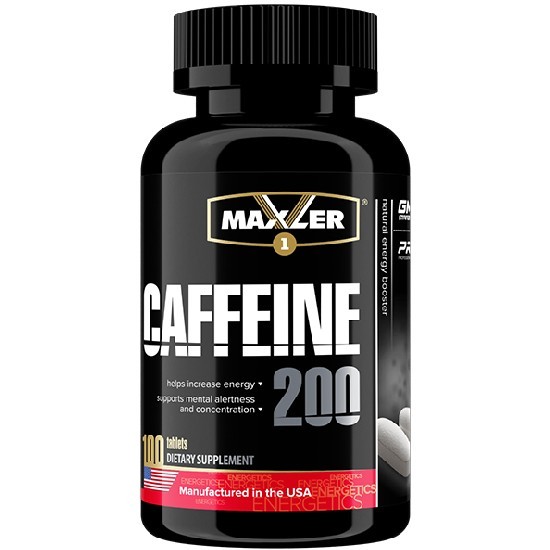 Maxler Caffeine 200, 100 таб. Кофеин