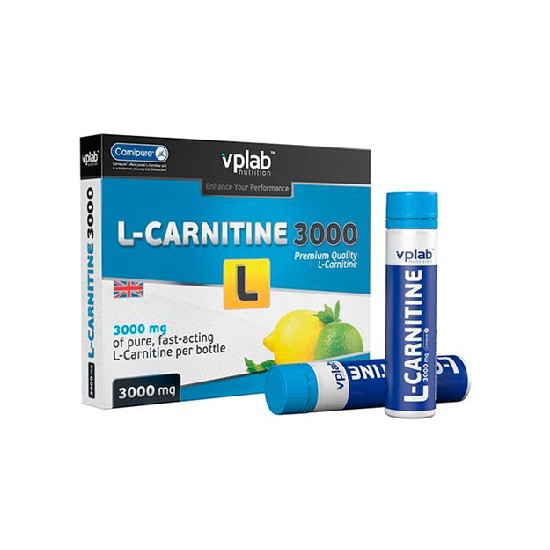 VP Laboratory L-Carnitine 3000, 7 шт. по 25 мл Л-Карнитин