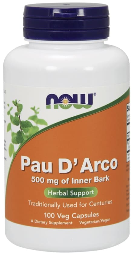 NOW Now Pau D' Arco 500 mg, 100 капс. 