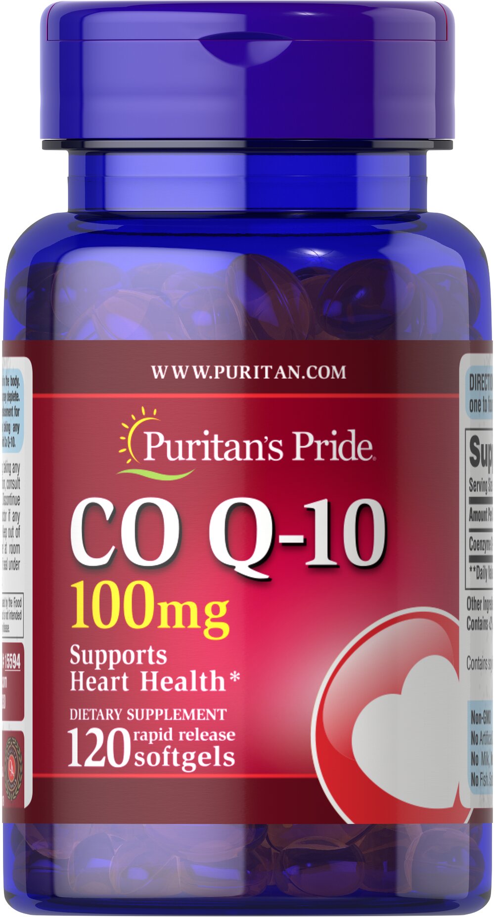 Puritans Pride Puritans Pride Q-SORB™ Co Q-10 100 мг 120 капсул 