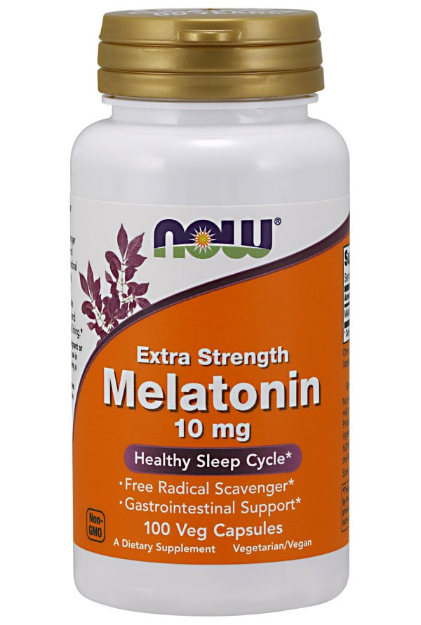 NOW Melatonin 10 mg, 100 капс. 