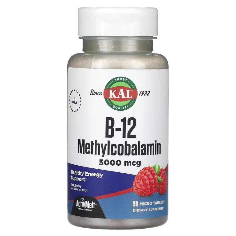 Kal B-12 Methylcobalamin ActivMelt 5000 мкг, 90 таб. 