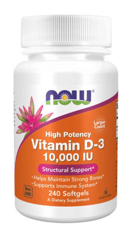 NOW Vitamin D 3 10000 IU, 240 капс.