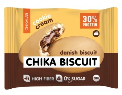 Chikalab CHIKALAB Chika Biscuit Печенье неглазированное с начинкой, 50 г 