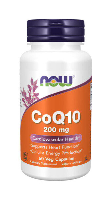 NOW CoQ10 200 мг, 60 капс. 