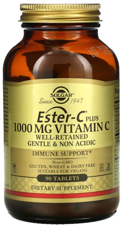 Solgar Solgar Ester-C Plus Vitamin C 1000 мг, 90 таб. 