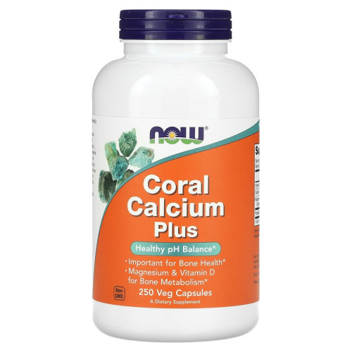 Now Coral Calcium Plus Mag, 250 капс. 