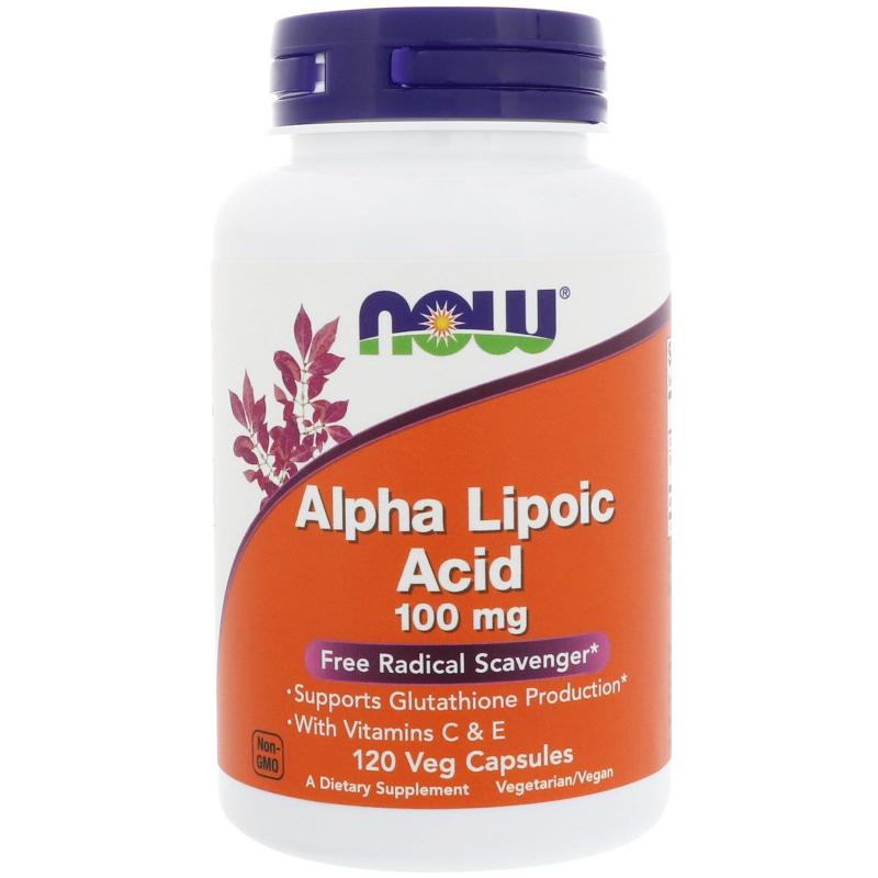 NOW Alpha Lipoic Acid 100 mg, 120 капс. 