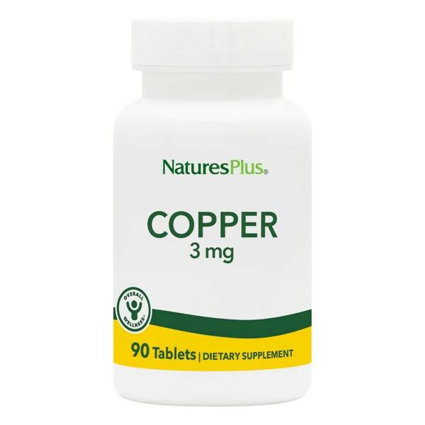 Nature's Plus Copper 3 mg, 90 таб. 