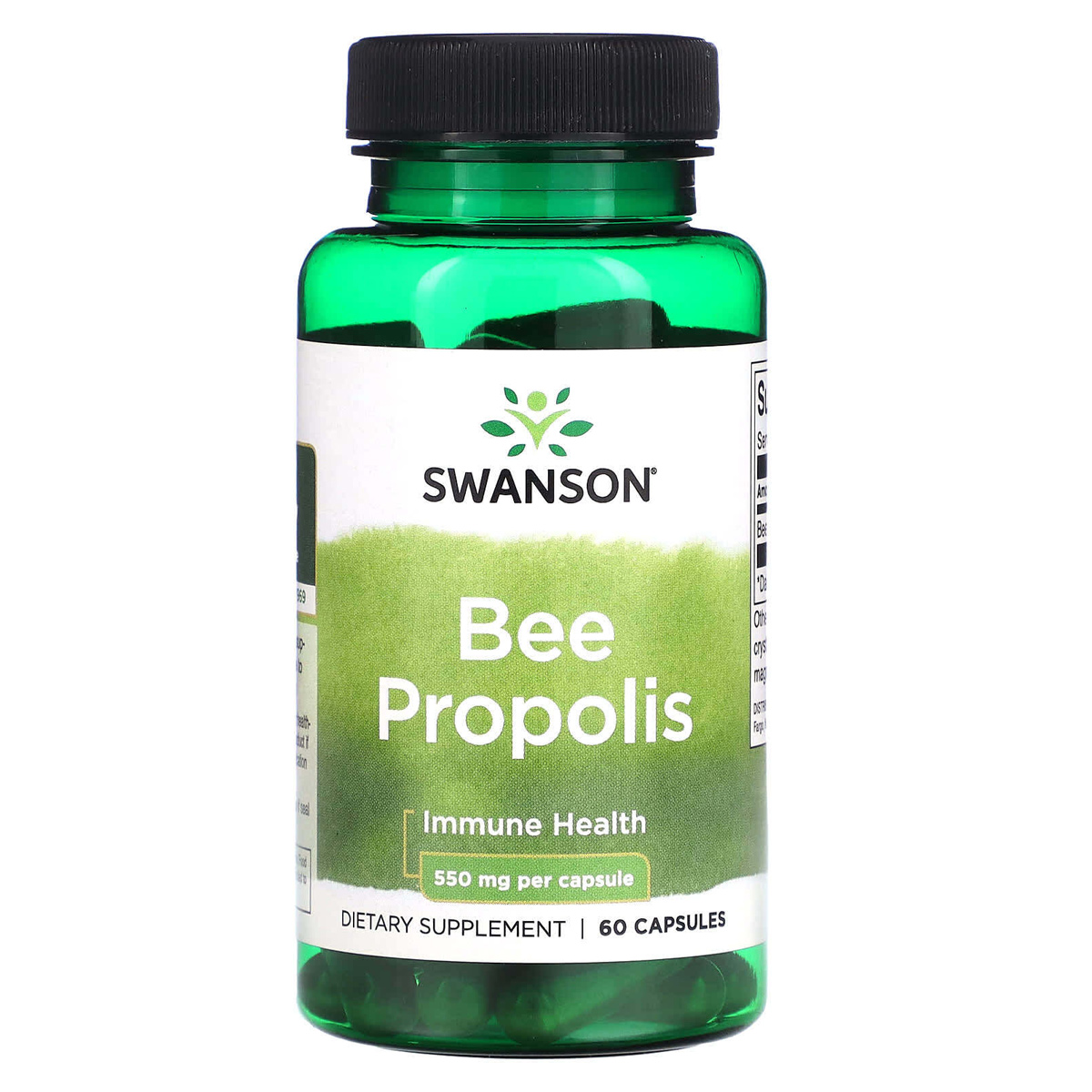 Swanson Bee Propolis 550 mg, 60 капс. 