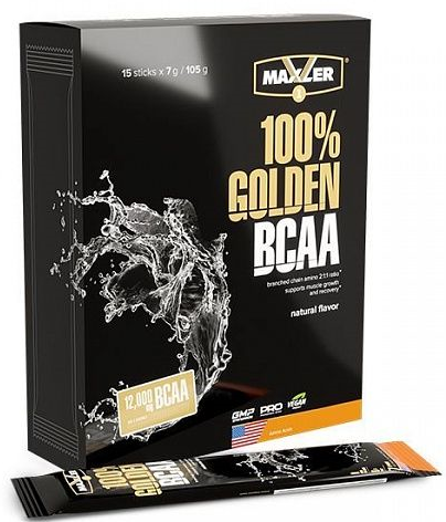 Maxler Maxler 100% Golden BCAA, 15 шт. по 7 г 