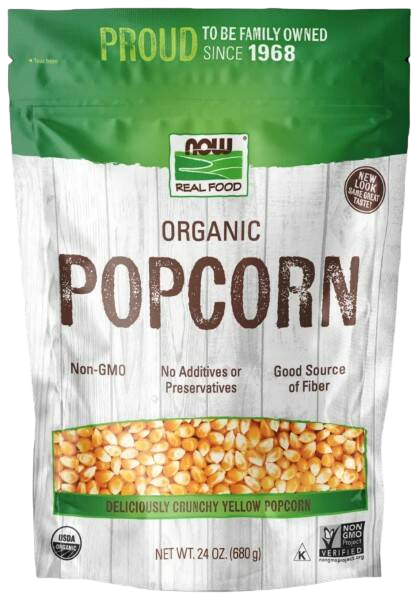 NOW Popcorn Organic, 24 oz (680 г) 