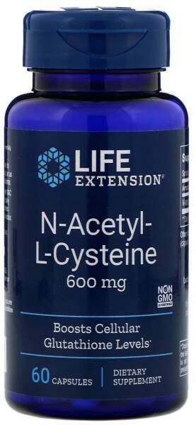 LIFE Extension LIFE Extension N-Acetyl-L-Cysteine 600 mg, 60 капс. 