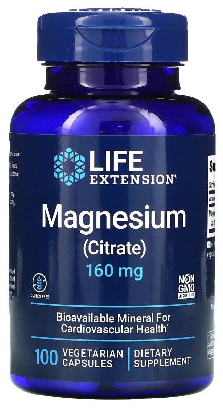 LIFE Extension Magnesium (Citrate) 160 mg, 100 капс. 