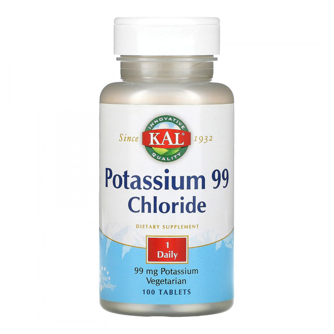 KAL Potassium 99 Chloride 99 мг, 100 таб. 