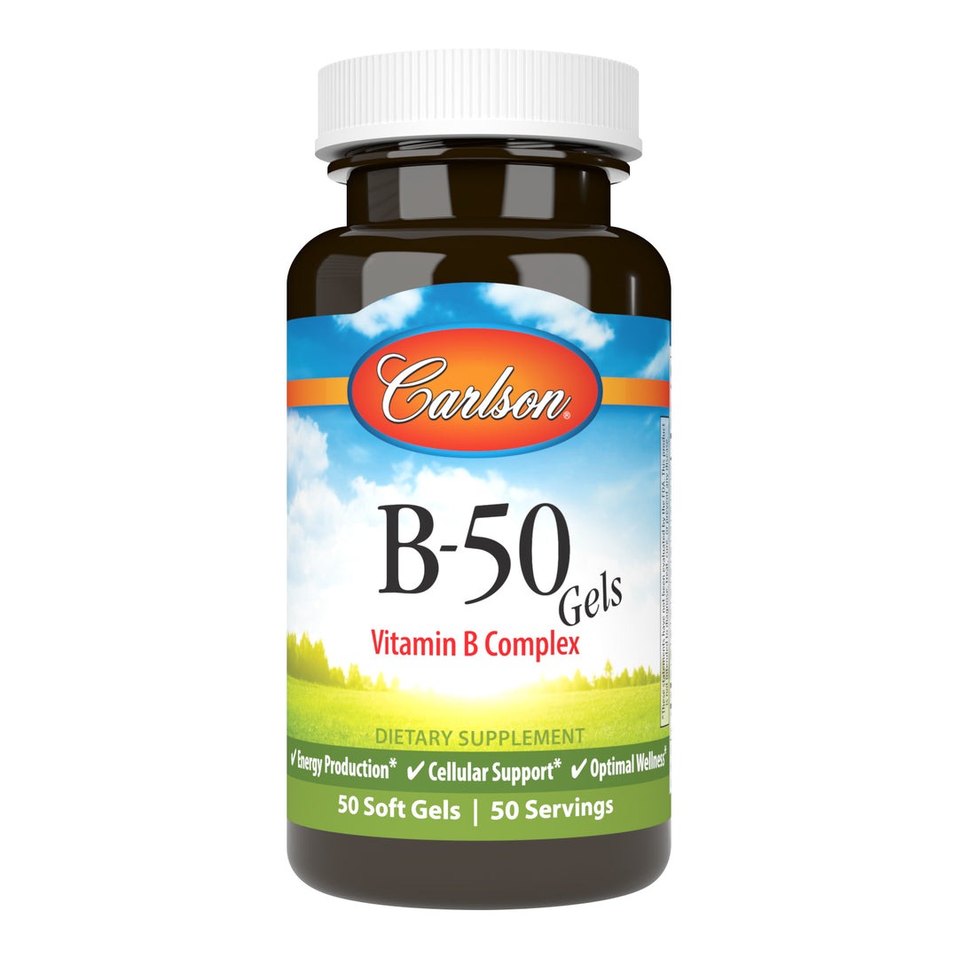 Carlson Labs B-50 Gels, 50 капс. 