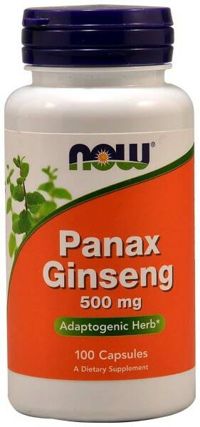 NOW NOW Panax Ginseng, 500 mg, 100 капс. 