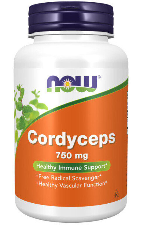 Now Cordyceps 750 mg, 90 капс. 