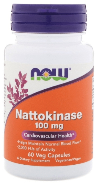 Now Nattokinase 100 mg, 60 капс. 