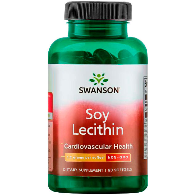 Swanson Soy Lecithin Non-Gmo 1200 Mg, 90 капс. 