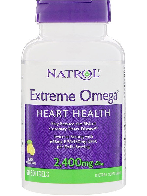 Natrol Extreme Omega, 60 капс.