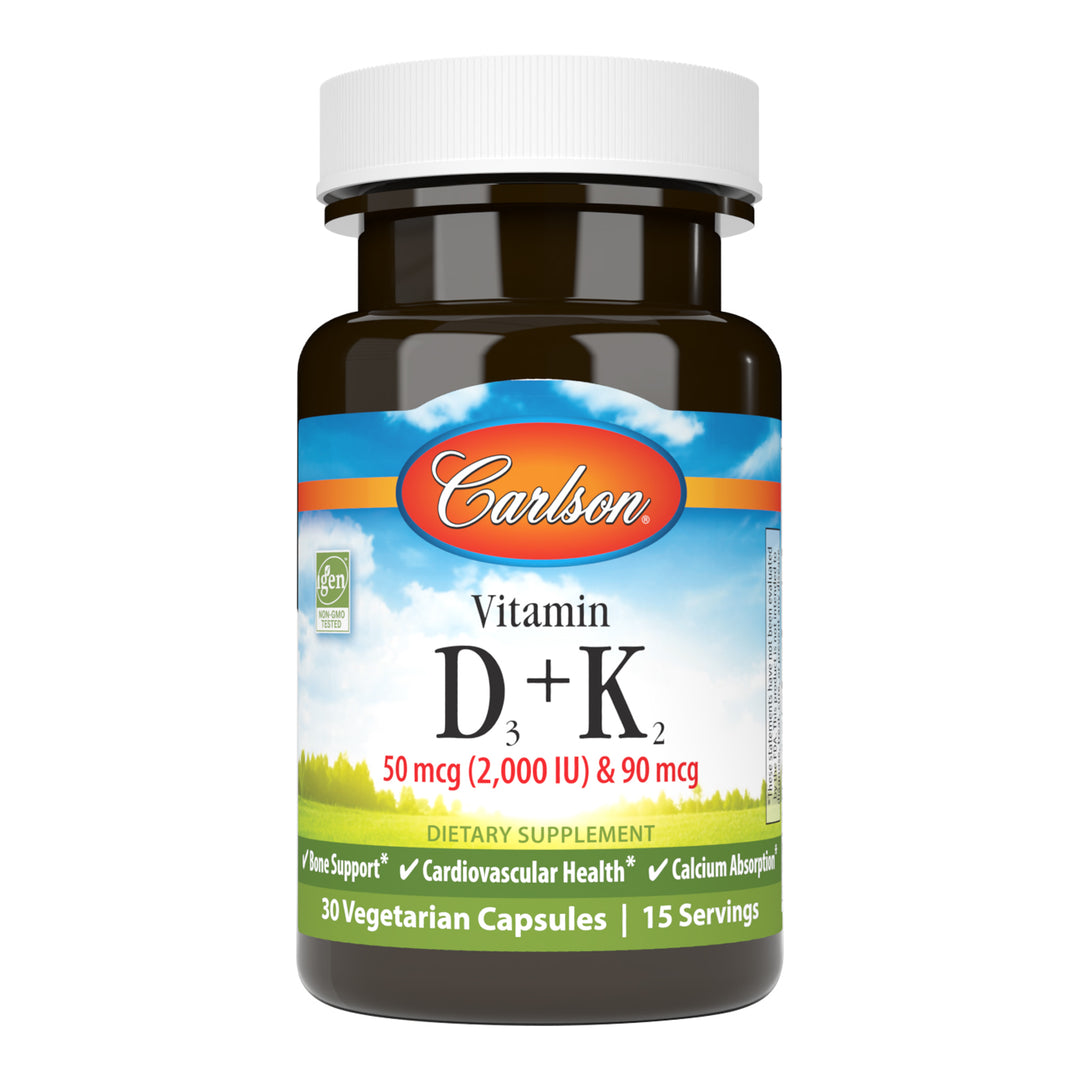 Carlson labs Vitamin D3 + K2, 30 капс. 