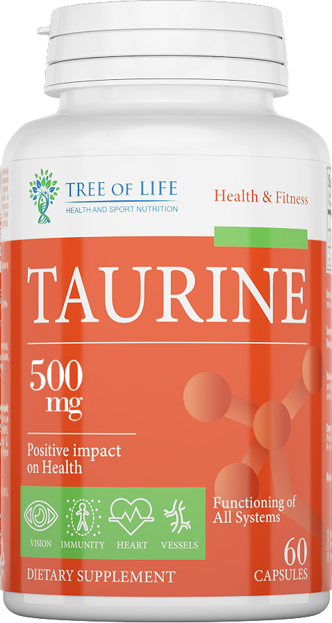 Tree of Life TAURINE 500 mg, 60 капс. 