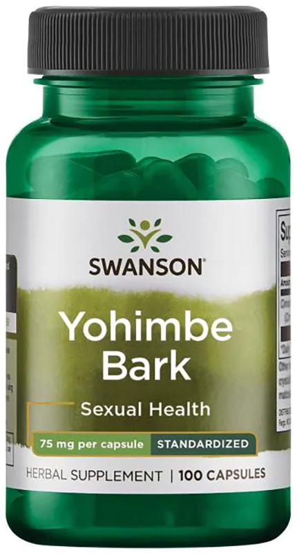Swanson Swanson Yohimbe Bark - Standardized 75 mg, 100 капс. 