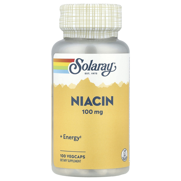 Solaray Niacin 100 мг, 100 капс. 