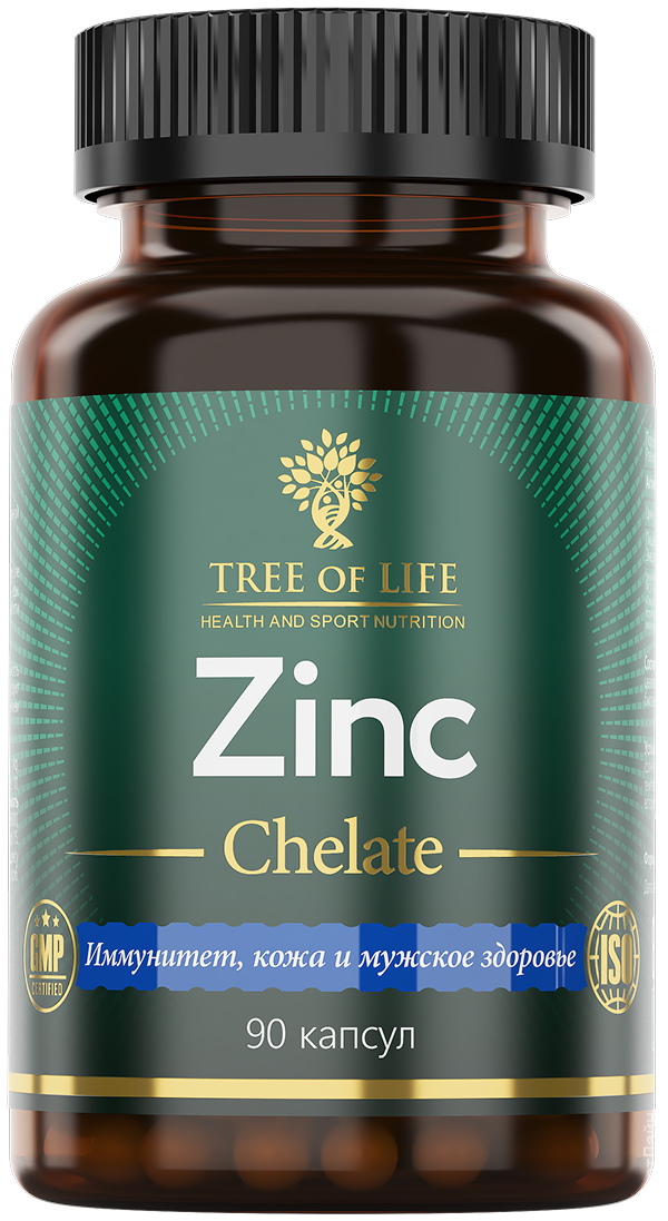 Tree of Life Zinc Chelate, 90 капс. 