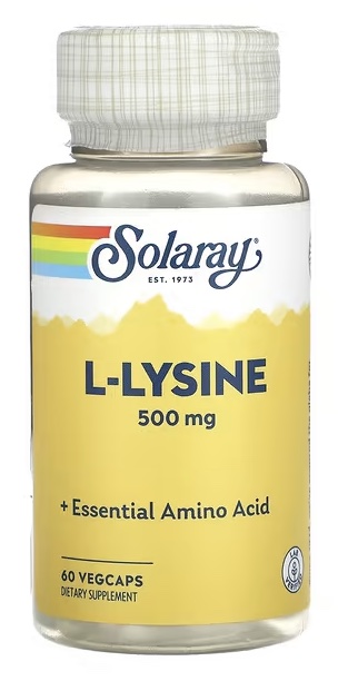 Solaray L-Lysine 500 mg, 60 капс. 