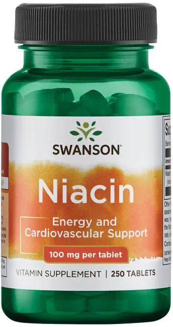 Swanson  Niacin 100 mg, 250 таб. 