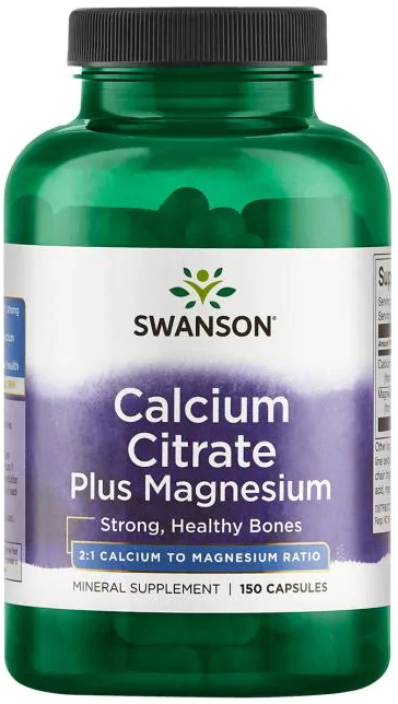 Swanson Calcium Citrate Plus Magnesium, 150 капс.