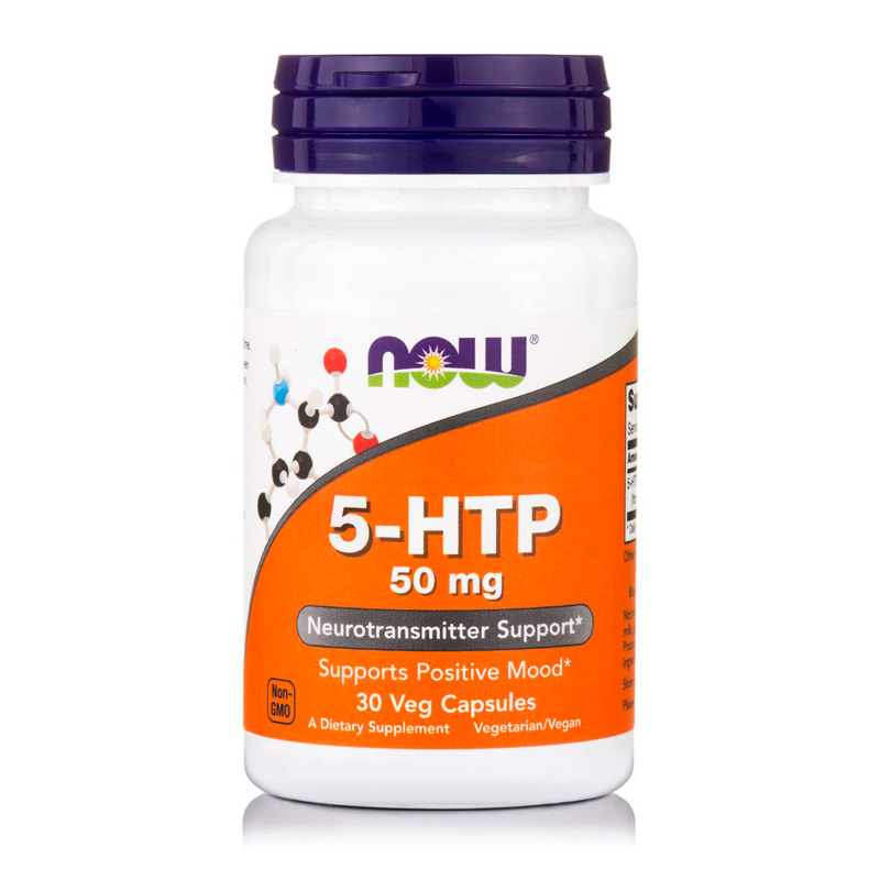 NOW 5-HTP 50 mg, 30 капс. 