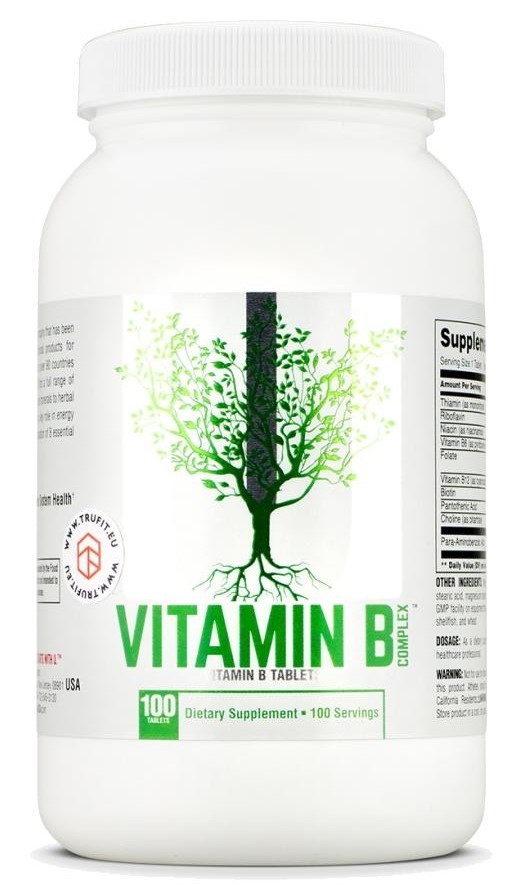 Universal Nutrition Vitamin B Complex, 100 таб. Витамин B