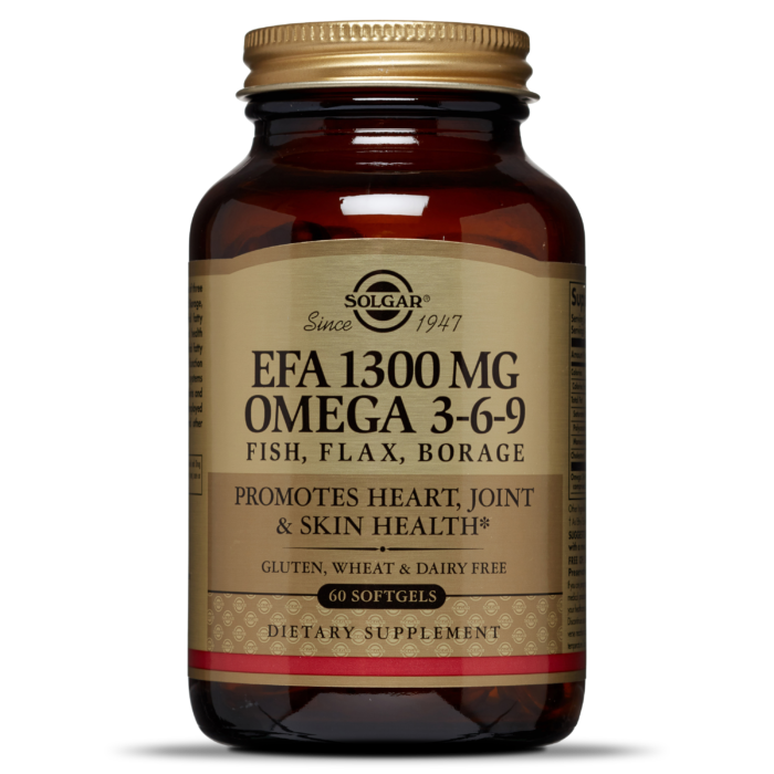 Solgar EFA 1300 mg Omega 3-6-9 Softgels, 60 капс.