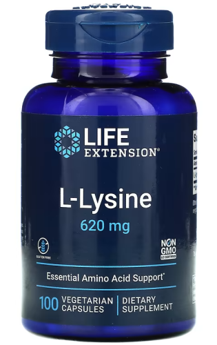 LIFE Extension L-Lysine 620 mg, 100 капс.