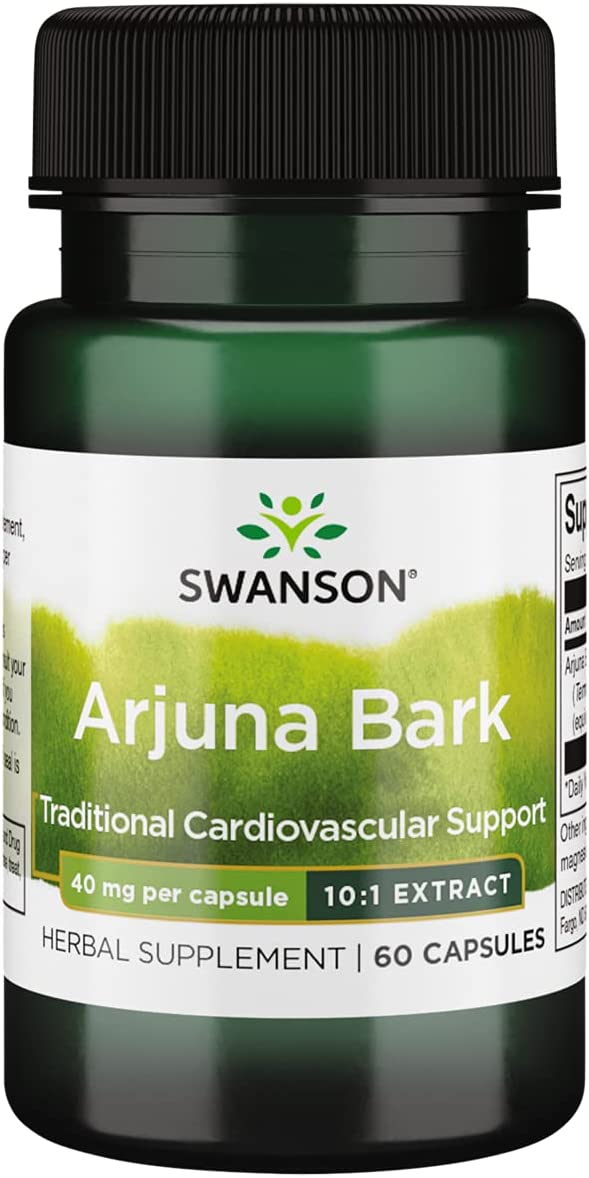 Swanson Arjuna Bark 10:1 Extract 40 mg, 60 капс. 