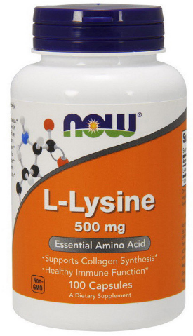 NOW NOW L-Lysine 500 mg (Capsules), 100 капс. 