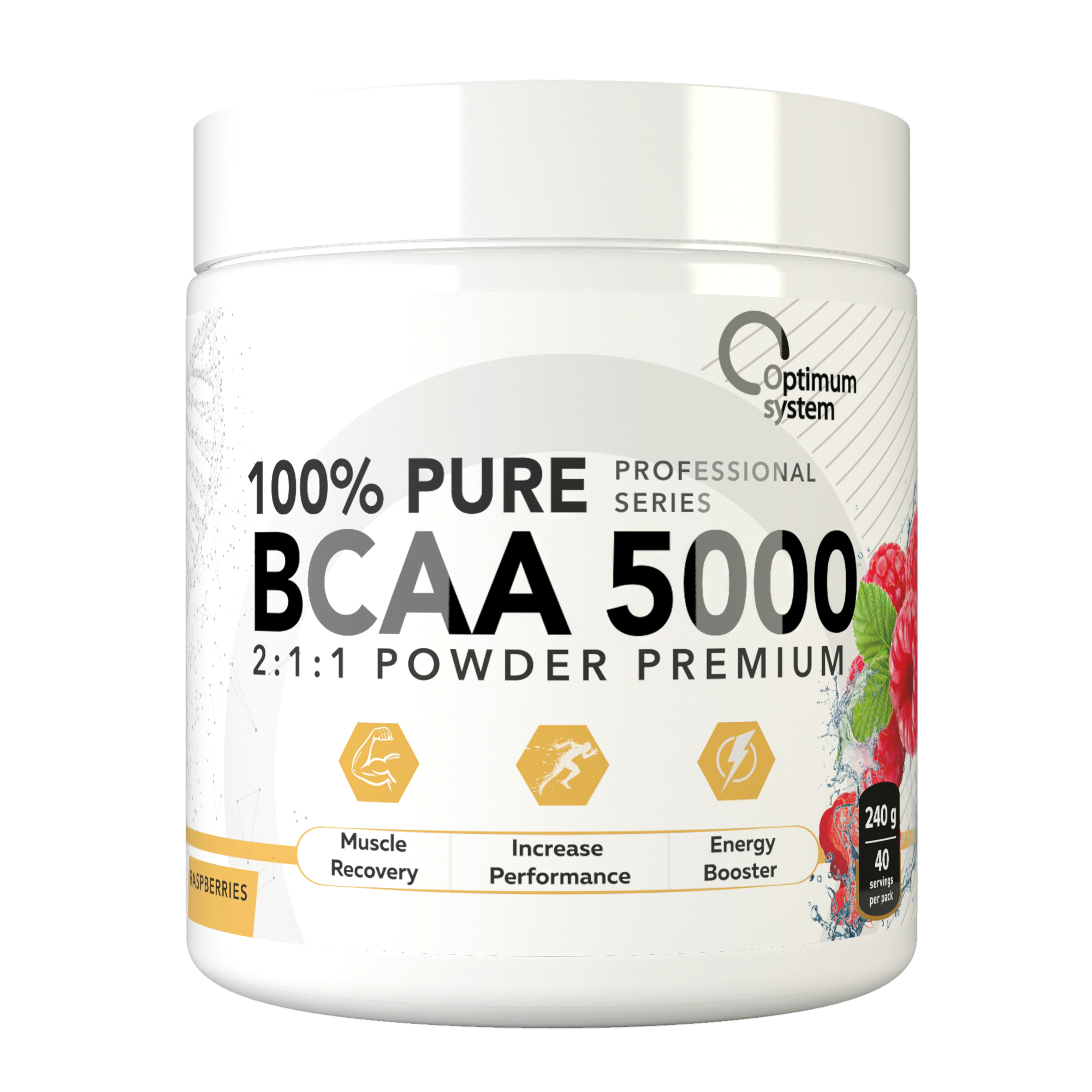 Optimum System BCAA 5000 Powder, 240 г 